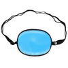 Children Silk Blackout Eye Mask Strabismus Correction Covering Eye Patch(Sky Blue)