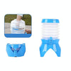 Outdoor Camping Portable Car Retractable Folding Bucket With Faucet, Capacity: 3.5L