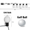 G40 Bulb Bluetooth Smart RGB String Lights Outdoor Decoration, Spec: 10m 50 LEDs-UK Plug