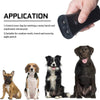 Ultrasonic Dog Repeller & LED Flashlight - Black