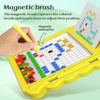 Kids Magnetic Drawing Board Big Chess Children Creative Toys, Spec: 106 Beads Dinosaur Yellow