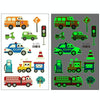 20 PCS Waterproof Children Luminous Cartoon Transport Car Tattoo Sticker(Ei-275)