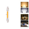 R7S 5W COB LED Lamp Bulb Glass Tube for Replace Halogen Light Spot Light,Lamp Length: 78mm, AC:110v(Warm White)