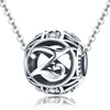 S925 Sterling Silver 26 English Letter Beads DIY Bracelet Necklace Accessories, Style:Z