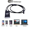 1.0MP HD Camera 30m Wireless Distance Metal WiFi Box Waterproof IPX67 Endoscope Snake Tube Inspection Camera with 6 LED for Android & iOS, Length: 1m, Lens Diameter: 9mm(Black)