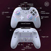 EasySMX  X20 Wireless Enhanced RGB Controller For PC/NS/TV/Phone/Laptop(White)
