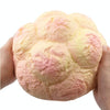 Large Scented Cream Puff Squishy Slow Rising Straps Soft Squeeze Simulate Pineapple Bread Cake Gift Kid Fun Toy Size: 25x13cm(Pink)