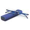 TR90 Seniors Clear Glasses With Portable Case Lightweight Presbyopic Glasses, Degree: +1.50(Blue)