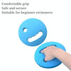 1pair Adult Children Swimming Hand Grip Floating Board Thickened Water Beater Board, Color: Oval Dark Blue