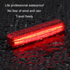 Bicycle Tail Light USB Rechargeable Waterproof Night Riding Warning Light(White)