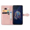 For  Asus Zenfone 8 Flip Mandala Embossing Pattern Horizontal Flip Leather Case with Holder & Card Slots & Wallet & Lanyard(Rose Gold)