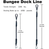 Pier Stainless Steel Clamp Boat Rope Accessories PWC Built-In Buffer Kayak Mooring Cable(Blue White Black)