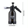 2L Foam Sprayer Pressure Spray Bottle for Car Washing Plants Watering Fertilizing(Black)
