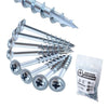 RUITOOL ST4 100pcs Woodworking Slant Hole Screws Half Tooth Self Tapping Phillips Bolt 63mm