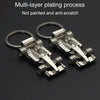 F1 Racing Car Keychain Portable Bag Decoration Pendant, Style: X-035 Hollow Black