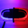 25W 240 LEDs Red Light + Blue Light Waterproof Strobe Light Dome Warning Light, DC 12V Wire Length: 60cm