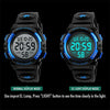 SKMEI 1258 Multifunctional Outdoor Sports Noctilucent Waterproof Wrist Watch, Size: S(Black)