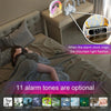 Flame Mountain Ambient Light Wireless Charger Smart Alarm Clock Bluetooth Speaker with Wake-up Function(White)