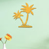 Acrylic Coconut Tree Mirror Stereo Wall Stickers Home Decoration Soft Mirror(Gold)