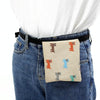 Dog Treat Training Pouch Bag - Beige, Adjustable Waist Belt