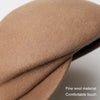 Autumn Winter Wool Beret Breathable Duck Tongue Cap, Size: Adjustable(White)