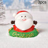 3pcs Christmas Lovely Micro Landscape Snow Ornament Decorative Accessories, Style: No.17 Swimming Circle Old Man