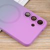 For Samsung Galaxy S25+ 5G Liquid TPU Silicone Gradient MagSafe Phone Case(Purple Grey)
