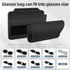 3073 Napa Texture Leather Car Removable Glasses Storage Bag(Brown)