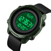Skmei 1540 Fashion Outdoor Sports Large Dial Student Watch Multi Function Waterproof Mens Electronic Watch(Green)