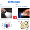 130dB Personal Safety Alarm with LED Light - Blue - Rechargeable