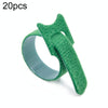 20pcs Nylon Fixed Packing Tying Strap Data Cable Storage Bundle, Model: 12 x 250mm Green