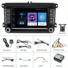 A3040 For Volkswagen 7-inch 2+32G Android Car Navigation Central Control Large Screen Player With Wireless CarPlay, Style:Standard+4Lights Camera