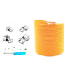 3 Sets SLK16 Metal Hook Lazy People Free-Tied Elastic Lace(Orange)
