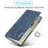 For Samsung Galaxy S25 Ultra 5G LC.IMEEKE Hon Ancient Series Flip Leather Phone Case(Blue)