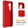 For Samsung Galaxy S25 5G Wave Texture MagSafe Magnetic Liquid Silicone Phone Case(Red)