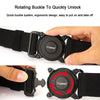 TUSHI 3.8cm Width Men Belts Army Style Quick Release Buckle Nylon Outdoor Man Casual Belt 125cm, Style: Elastic-Black