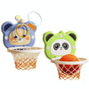 Children Basketball Frame Ball Toy Indoor Wall Mounted Hole-Free Shooting Boys Toy, Color: Standard Model Green + 2 Balls