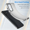 For Samsung Galaxy A36 5G Frosted Translucent TPU Hybrid PC Full Coverage Phone Case(Black)
