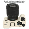 For Sony ILCE-7CM2 / A7C II / A7CR Litchi Texture Soft Silicone Protective Case(White)