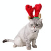 Christmas Antler Headband for Small Dogs & Cats - Soft Plush