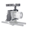 YELANGU C6 Camera Video Cage Handle Stabilizer for Sony A6000 / A6300 / A6500 / A6400(Black)
