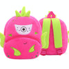 Vegetable Fruit Series Cartoon Plush Kids Backpack Children School Bags(Dragon Fruit)