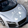 D-907 Butterflies Pattern Car Modified Decorative Sticker(White)