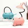 FY003T Small Rabbit USB Charging Desk Lamp with Pen Holder( Green)