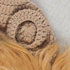 Newborn Photography Little Lion Wool Cartoon Hat and Tail Props For 0-2 Month(Hat + Tail)