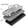For Samsung Galaxy A54 5G Armor MagSafe Holder PC Hybrid TPU Phone Case(Grey)