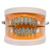 Halloween Vampire 8 Zircon Hip Hop Braces, Colour: Gold Suit