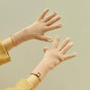 227-A0124 Wool Knit Striped Warm Touchscreen Gloves Winter Warm Cycling Gloves(Pink)