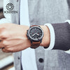 OCHSTIN 6117 Fashion Watch Leisure Leather Outdoor Sports Waterproof Watch(Coffee)