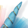 F006 Cartoon Headband Children Birthday Festival Party Hair Accessories(Blue 2)